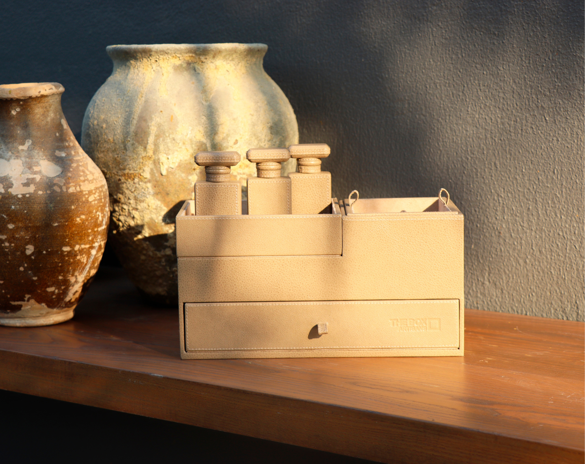 Bespoke luxury packaging crafted by The Box Artisans in Dubai
