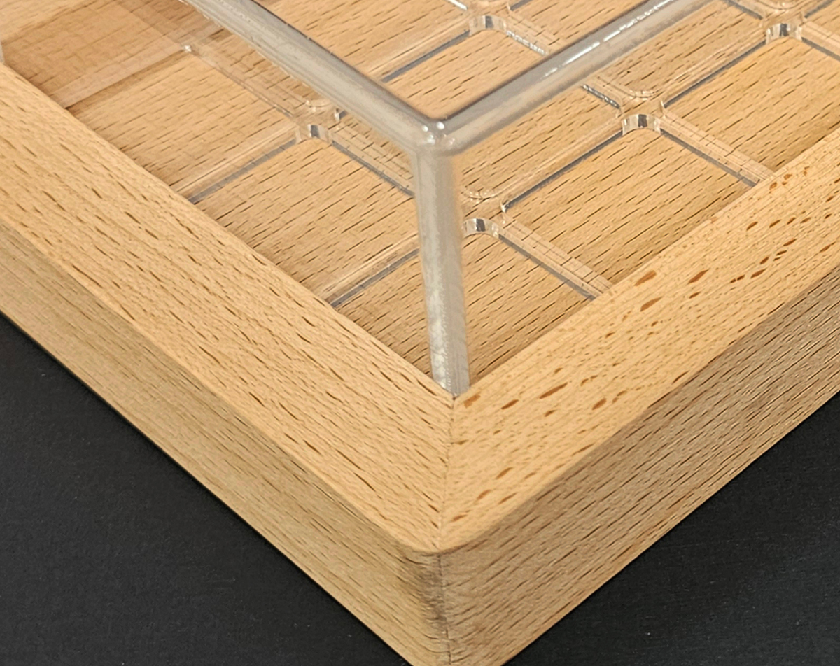 Acrylic display detail