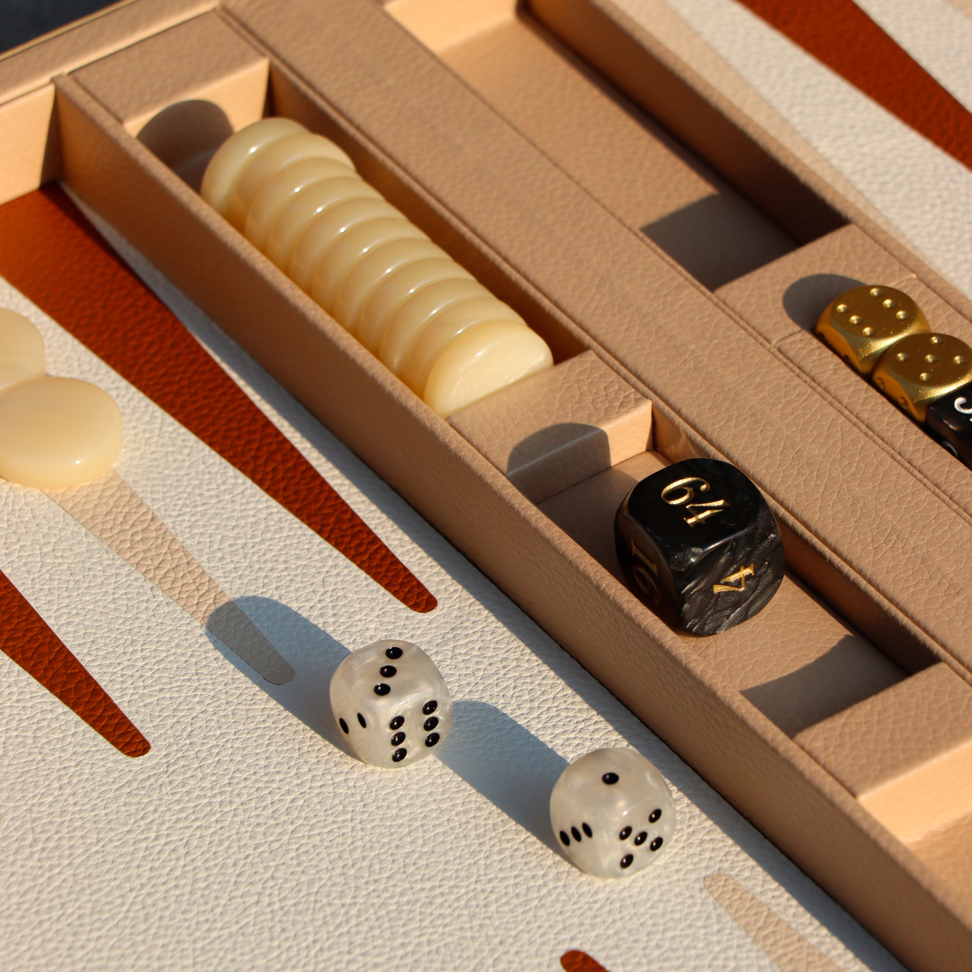 Custom luxury board game gift with premium playing pieces